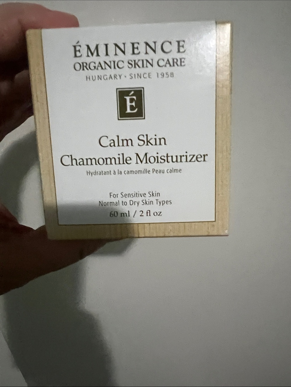 Eminence Calm Skin Chamomile Moisturizer — White & Wood-Tone Packaging